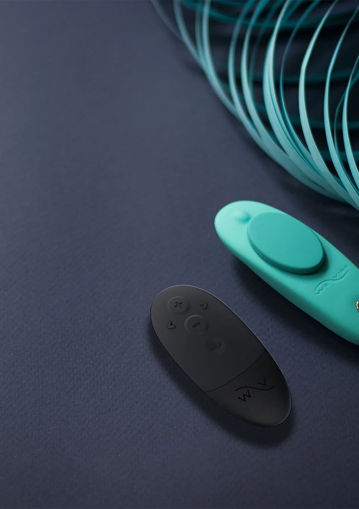 WE-VIBE | Moxie+ – Vibrador wearable de clítoris con clip magnético y control por app – Aqua / Negro