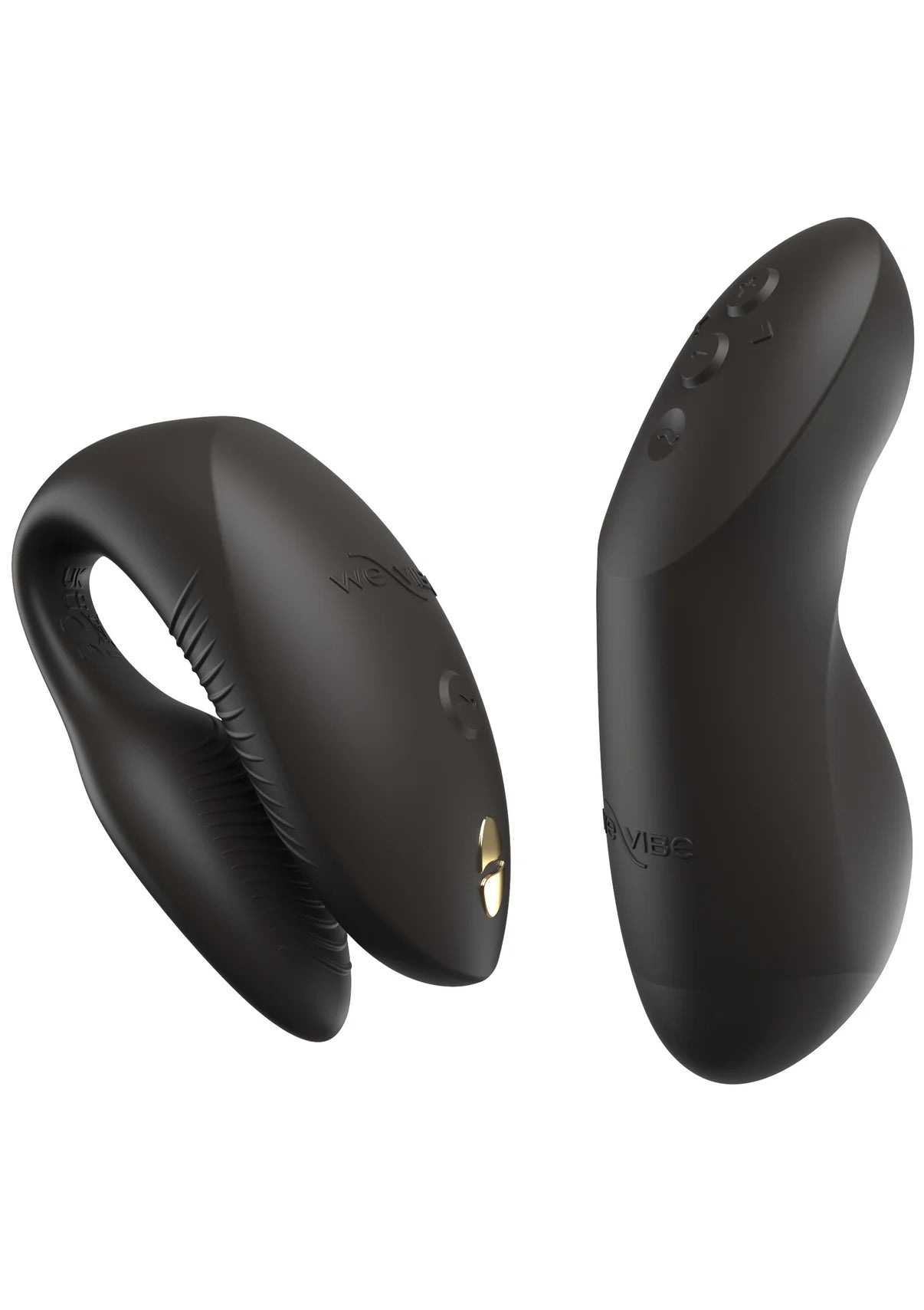 WE-VIBE | Chorus Pro – Vibrador para parejas con 3 motores y mando Haptic Squeeze – Negro / Rosa / Púrpura