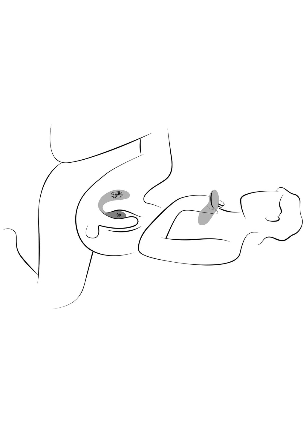 WE-VIBE | Chorus Pro – Vibrador para parejas con 3 motores y mando Haptic Squeeze – Negro / Rosa / Púrpura