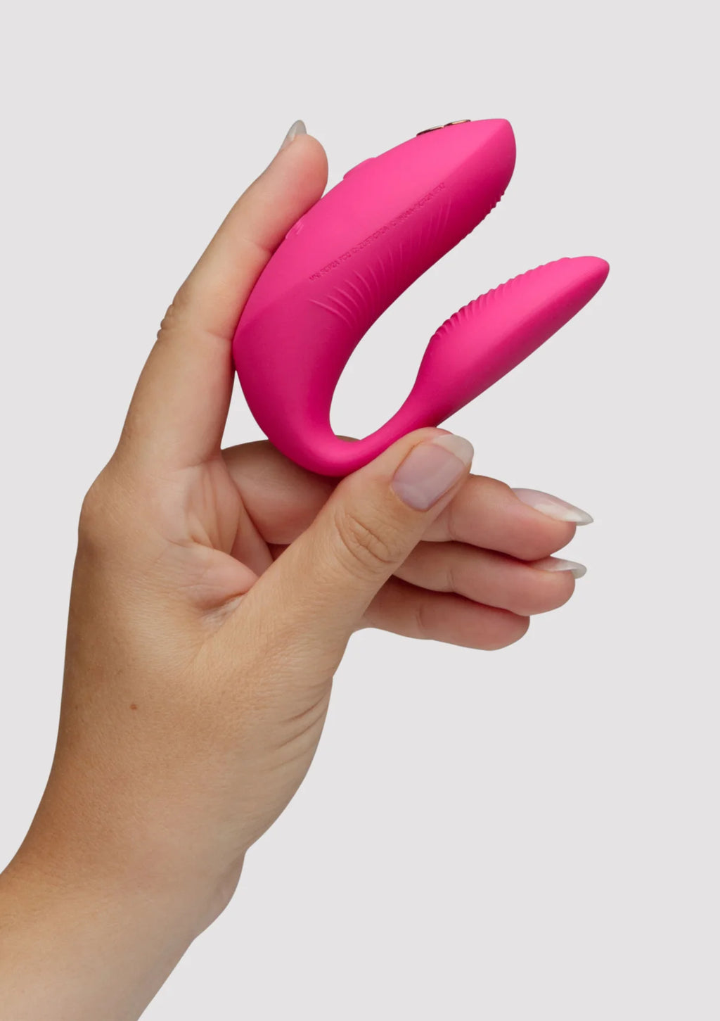 WE-VIBE | Chorus Pro – Vibrador para parejas con 3 motores y mando Haptic Squeeze – Negro / Rosa / Púrpura