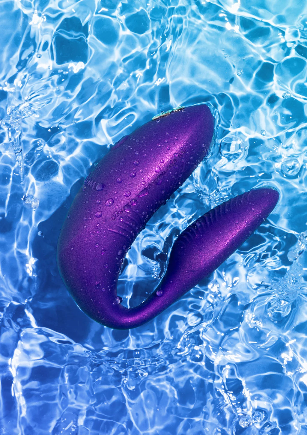WE-VIBE | Chorus Pro – Vibrador para parejas con 3 motores y mando Haptic Squeeze – Negro / Rosa / Púrpura