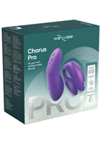 WE-VIBE | Chorus Pro – Vibrador para parejas con 3 motores y mando Haptic Squeeze – Negro / Rosa / Púrpura