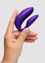 WE-VIBE | Chorus Pro – Vibrador para parejas con 3 motores y mando Haptic Squeeze – Negro / Rosa / Púrpura