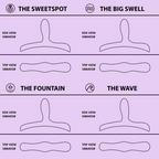 Vibrador de asiento Bouncy Bliss Flow (morado)