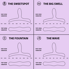 Vibrador de asiento Bouncy Bliss Flow (morado)