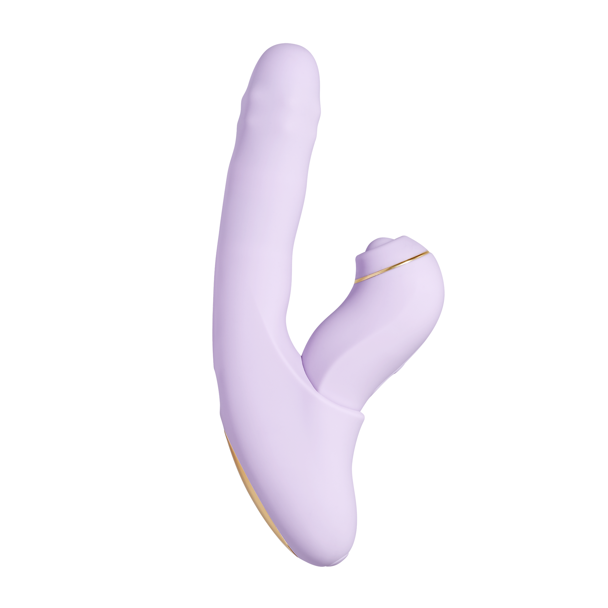 SVAKOM | DuoGlow – Thrusting Beaded Vibrator with Pulsating Stimulator – Heated, App-Enabled – Lilac
