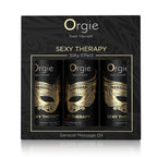 ORGIE | Set de Aceites de Masaje Sensual Sexy Therapy – Efecto Silk – Tamaño Mini 3 x 30 ml