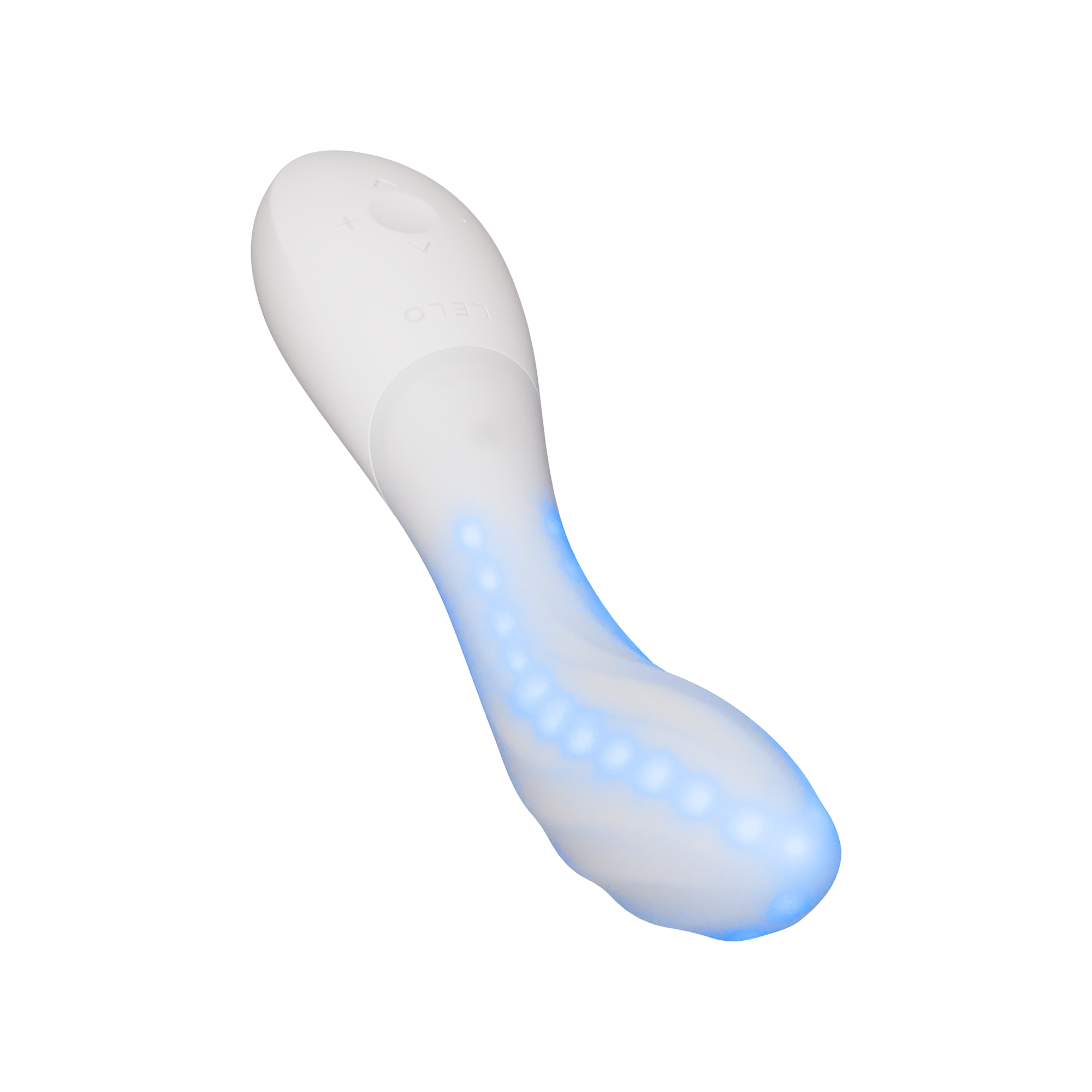LELO | Mona Spectra – Masajeador wellness con luz roja – Vibrador de punto G con SmoothRise™ – Blanco