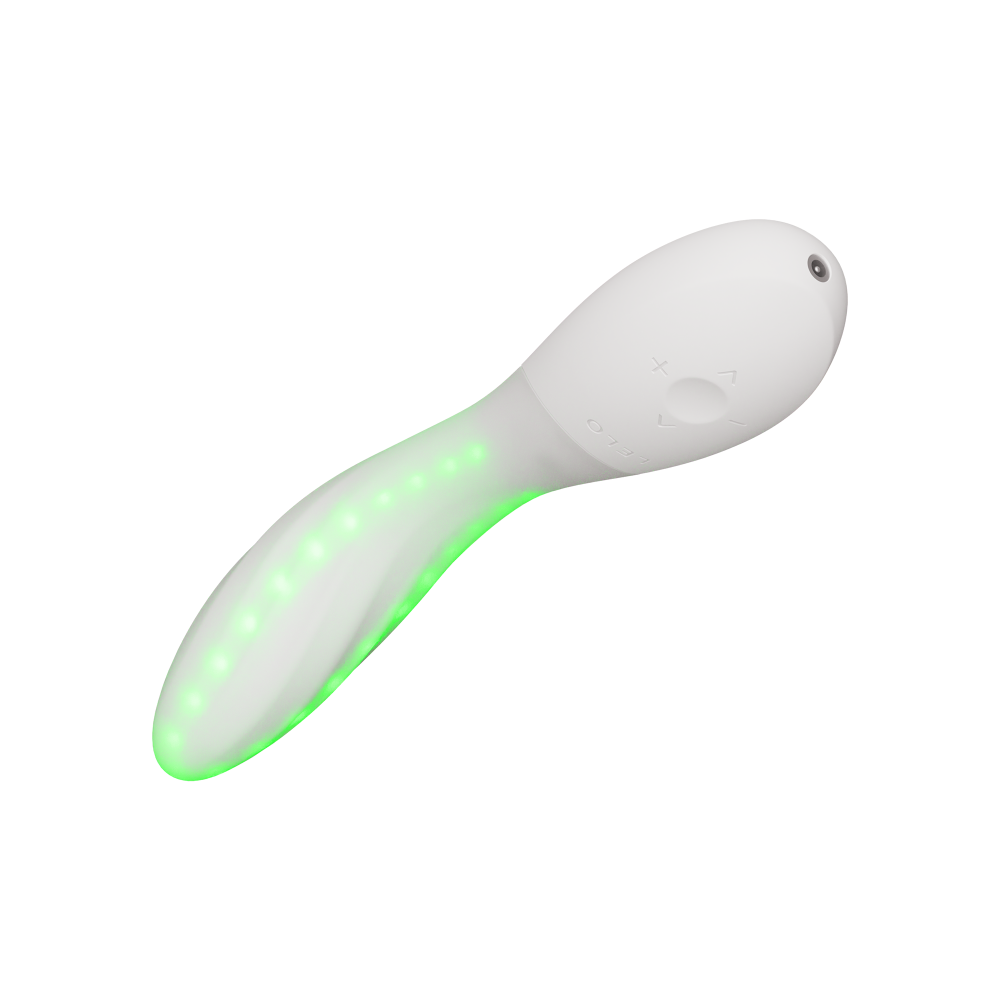 LELO | Mona Spectra – Masajeador wellness con luz roja – Vibrador de punto G con SmoothRise™ – Blanco