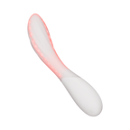 LELO | Mona Spectra – Masajeador wellness con luz roja – Vibrador de punto G con SmoothRise™ – Blanco