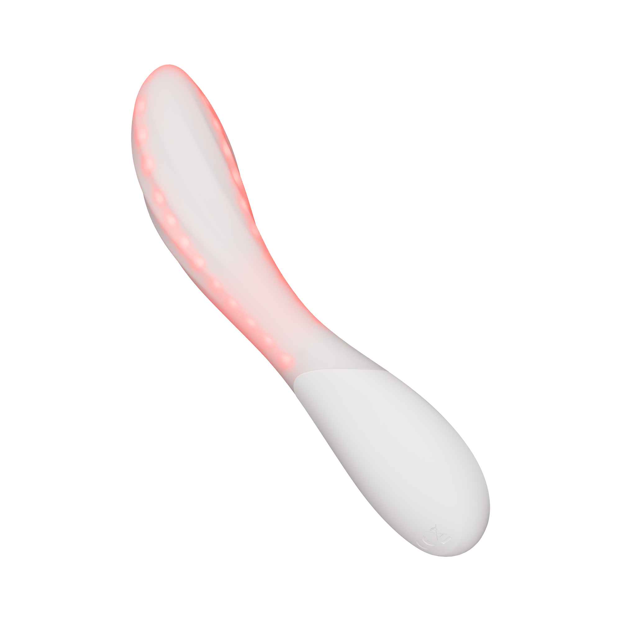 LELO | Mona Spectra – Masajeador wellness con luz roja – Vibrador de punto G con SmoothRise™ – Blanco