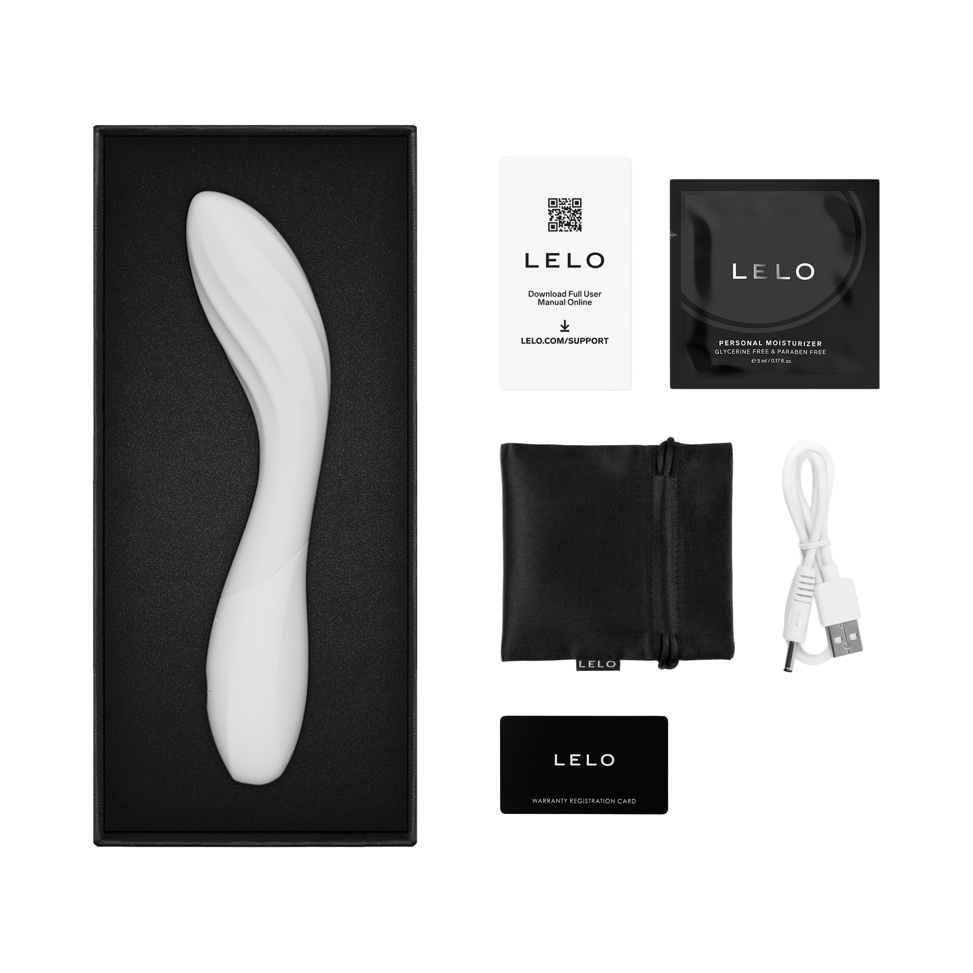 LELO | Mona Spectra – Masajeador wellness con luz roja – Vibrador de punto G con SmoothRise™ – Blanco