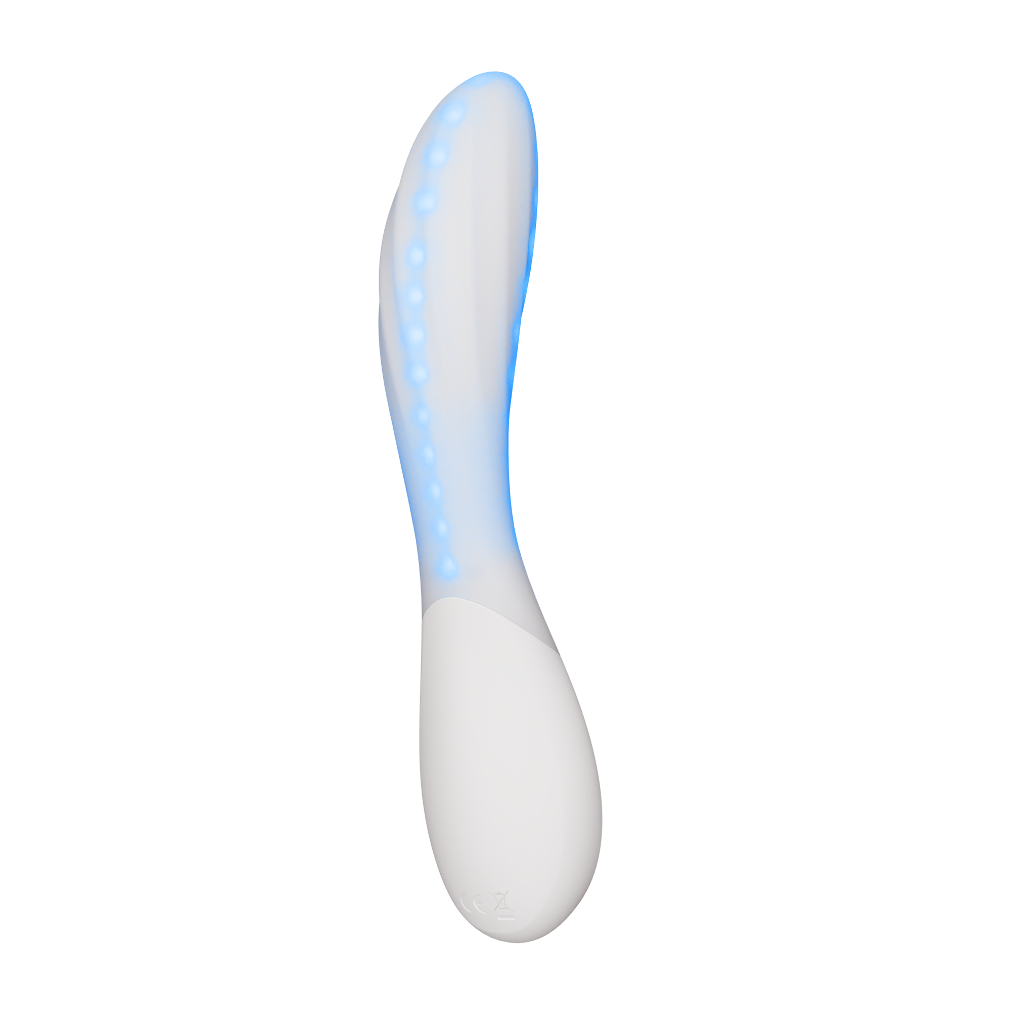 LELO | Mona Spectra – Masajeador wellness con luz roja – Vibrador de punto G con SmoothRise™ – Blanco