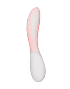 LELO | Mona Spectra – Masajeador wellness con luz roja – Vibrador de punto G con SmoothRise™ – Blanco
