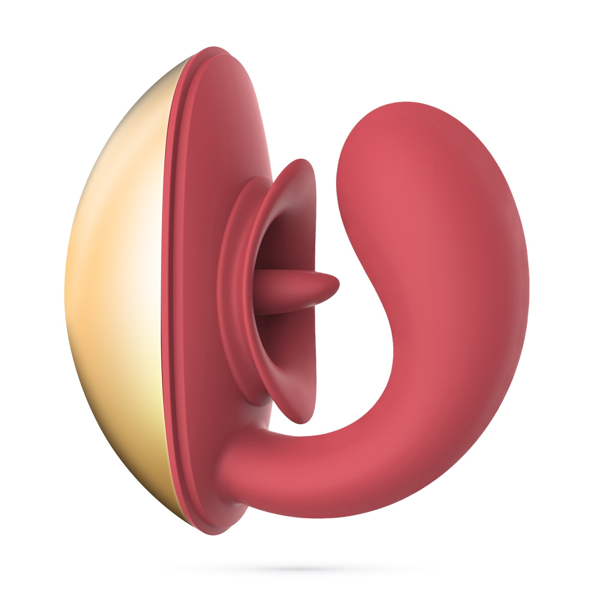 Vibrador recargable Crushious Arcane + estimulador de clítoris con lengua