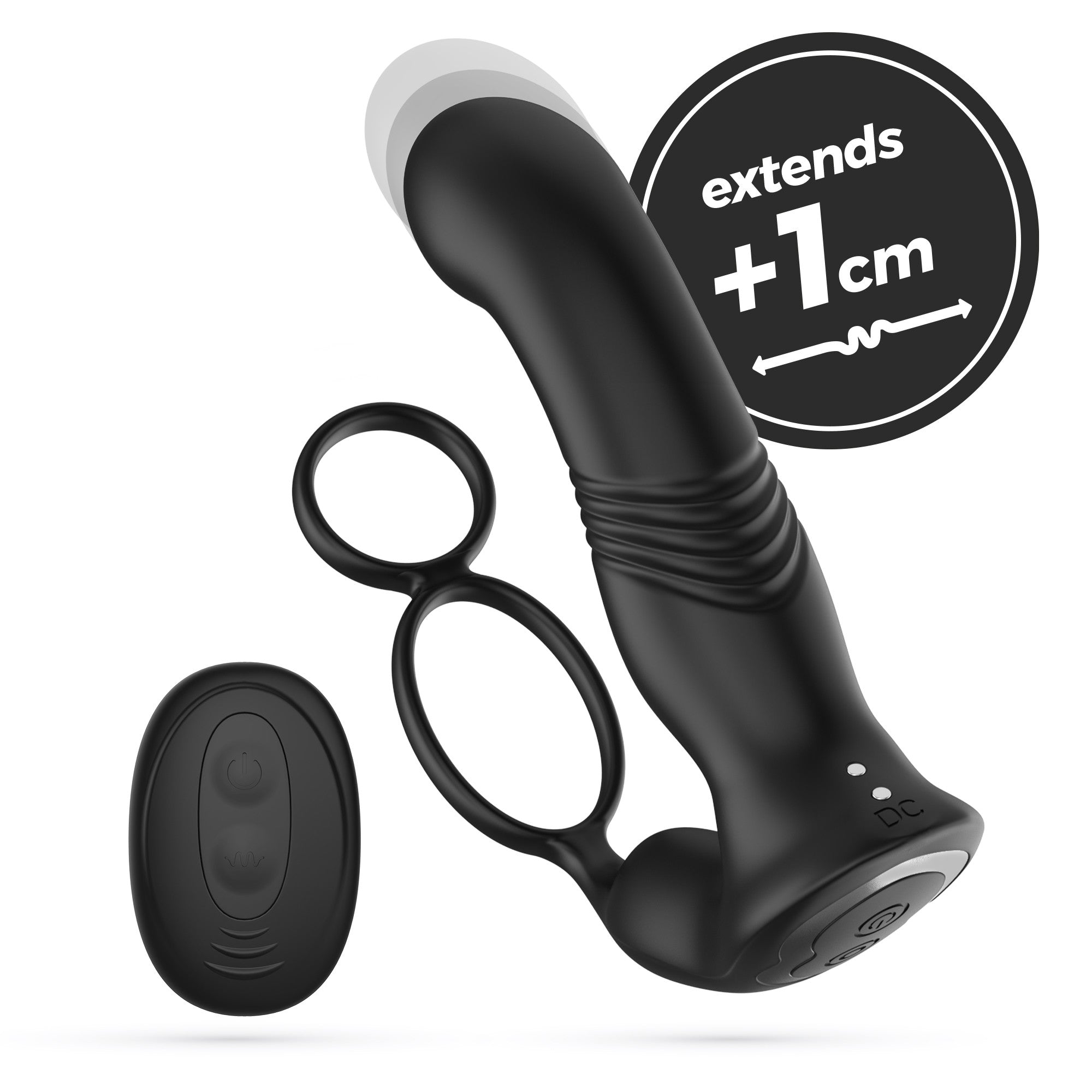 Vibrador de próstata Crushious Erixos con control remoto