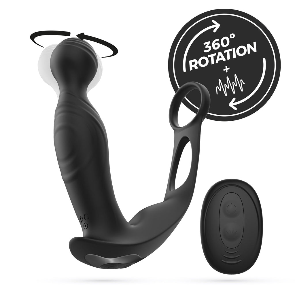 CRUSHIOUS | Flamma – Masajeador de Próstata Rotador y Vibrador con Mando