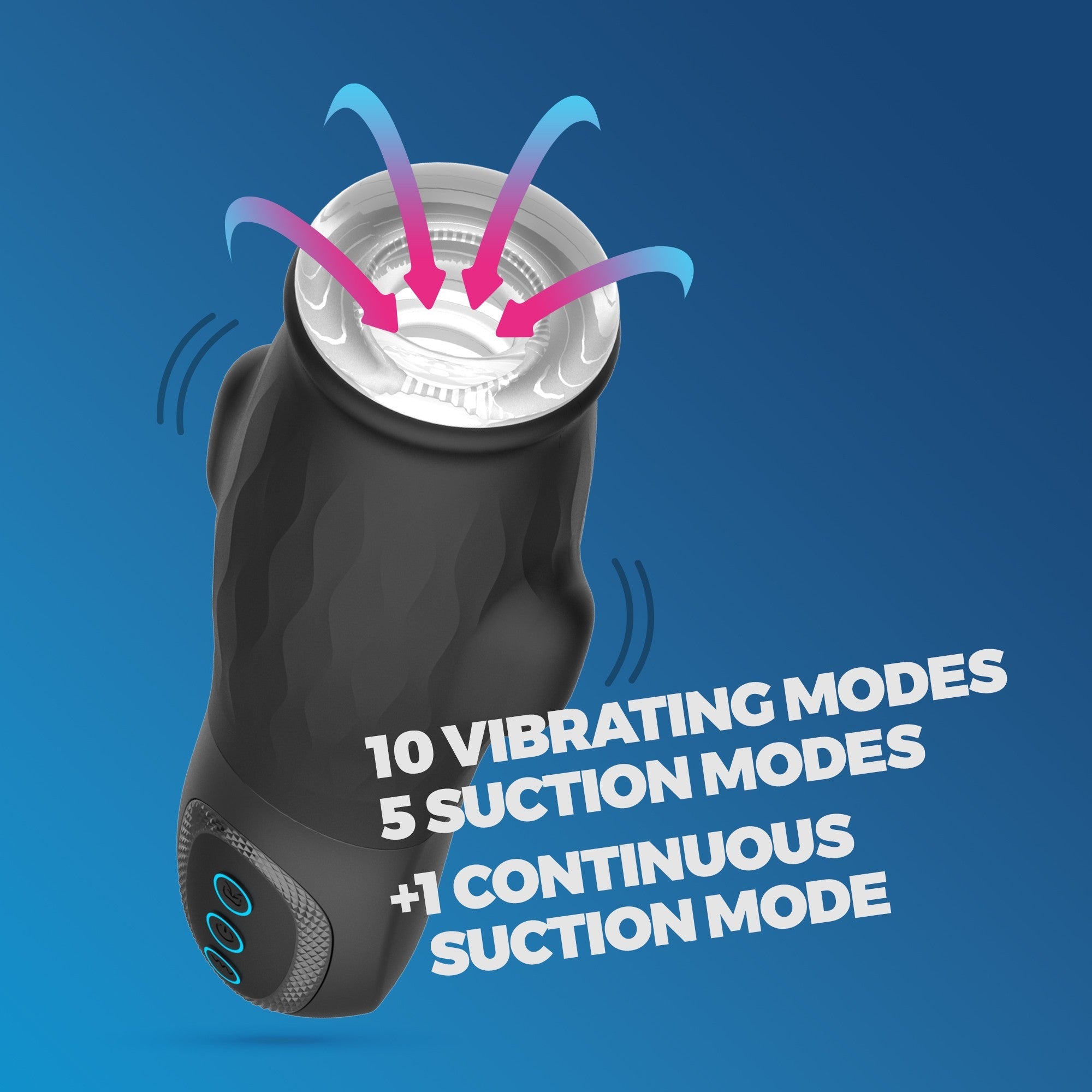 Masturbador Crushious Gargantua con funda extraíble, succión y lubricante gratis