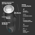Masturbador Crushious Gargantua con funda extraíble, succión y lubricante gratis