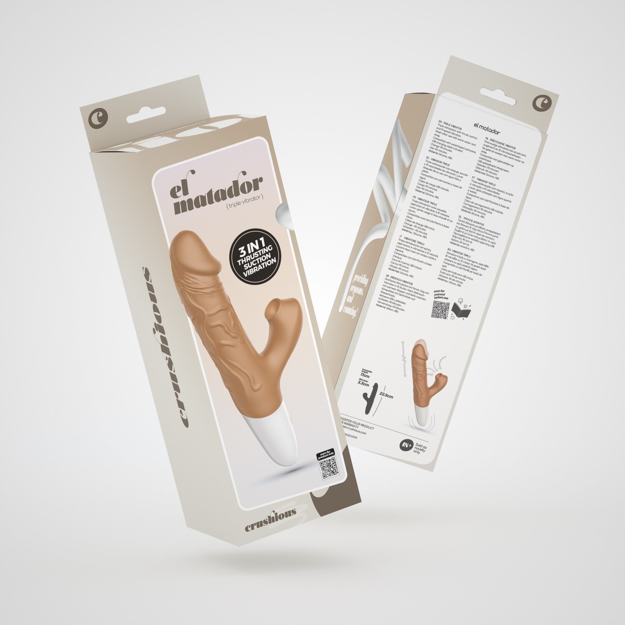 El Matador realistic vibrating and thursting vibrator Crushious