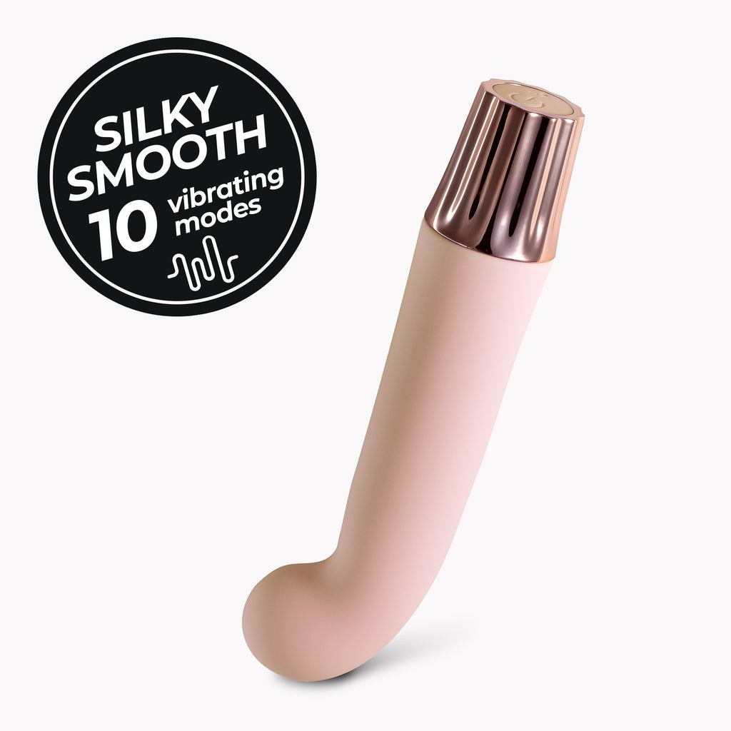 CRUSHIOUS | Mellow Gee – Mini Vibrador Recargable – Rosa y Morado
