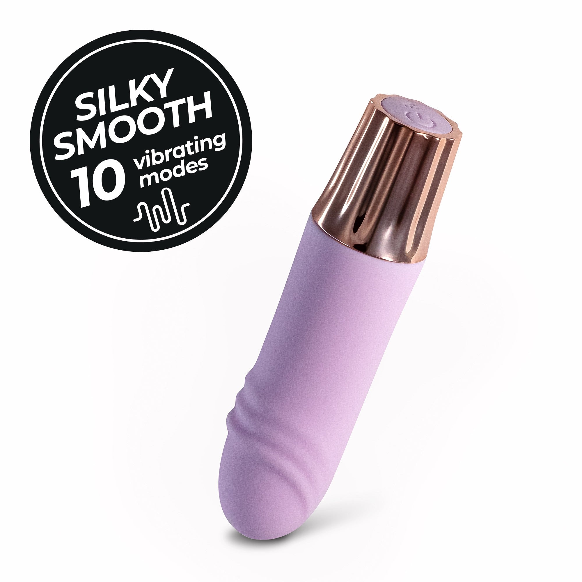 CRUSHIOUS | Mellow Waves – Mini Vibrador Recargable – Rosa y Morado
