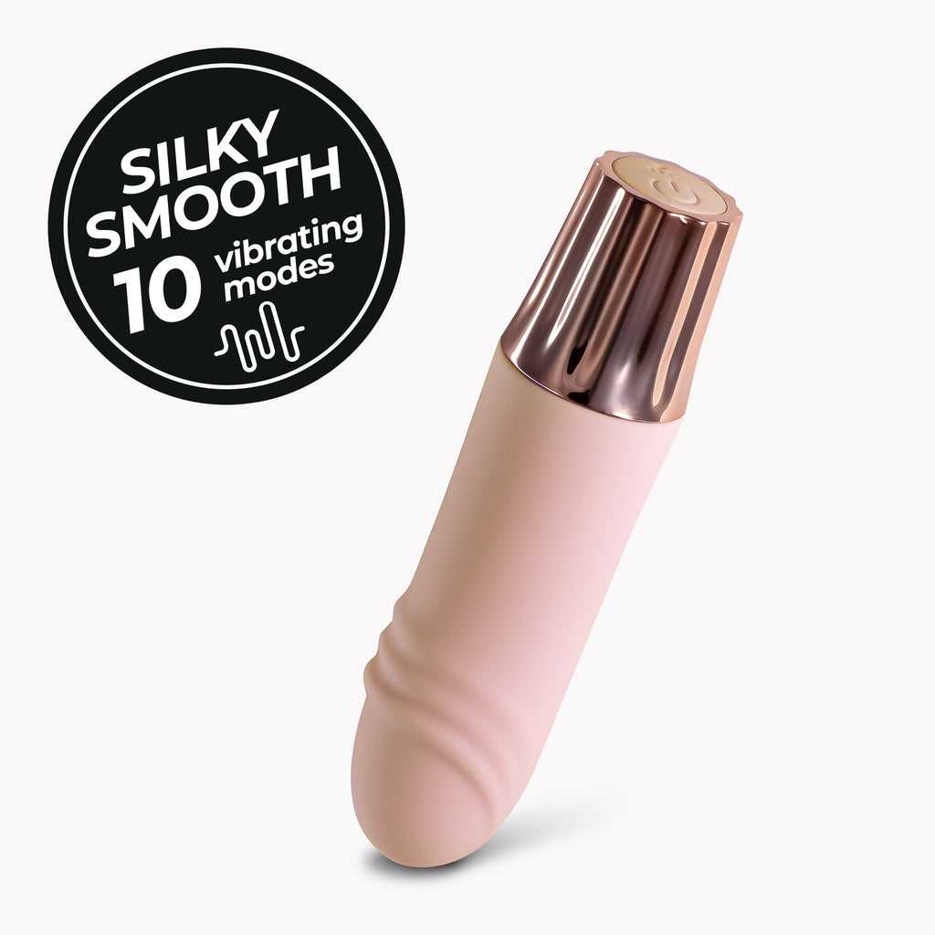 CRUSHIOUS | Mellow Waves – Mini Vibrador Recargable – Rosa y Morado