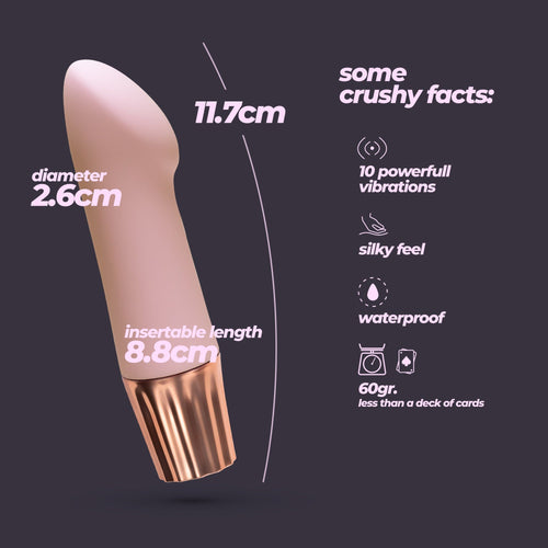 CRUSHIOUS | Mellow Angler – Mini Vibrador Recargable – Rosa y Morado