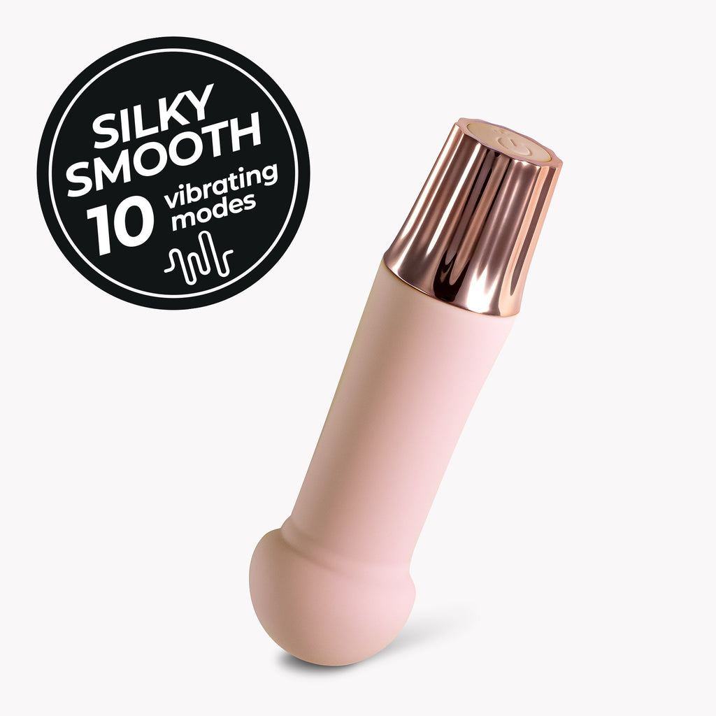 CRUSHIOUS | Mellow Puff – Mini Vibrador Recargable – Rosa y Morado