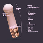 CRUSHIOUS | Mellow Puff – Mini Vibrador Recargable – Rosa y Morado
