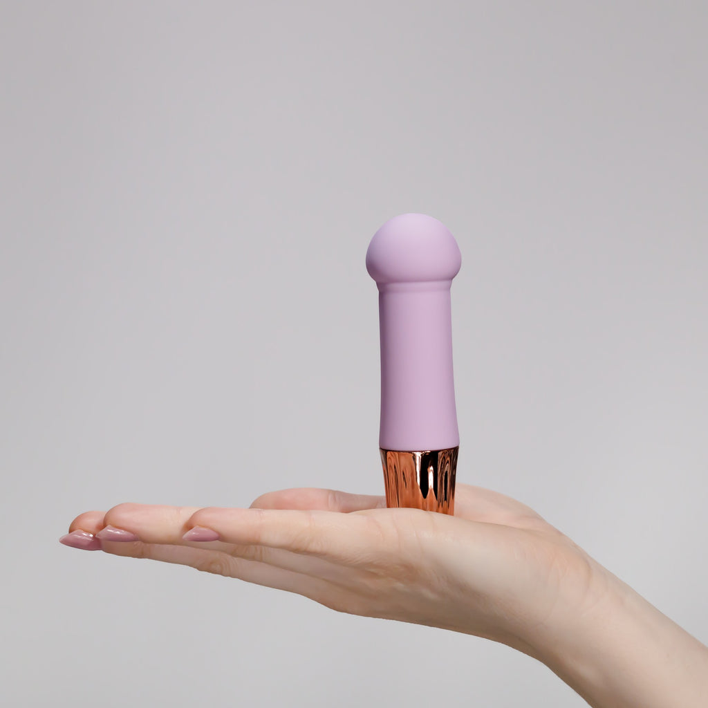 CRUSHIOUS | Mellow Puff – Mini Vibrador Recargable – Rosa y Morado