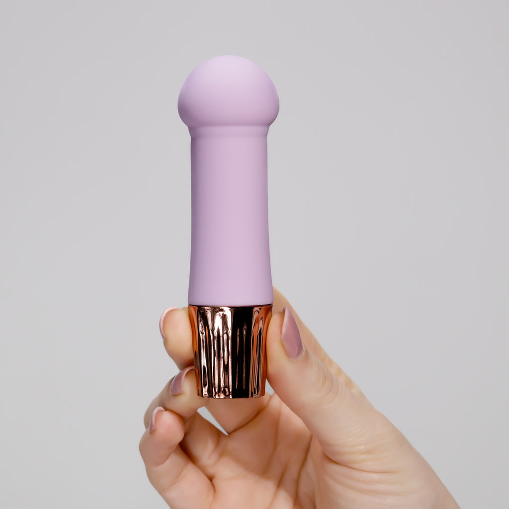 CRUSHIOUS | Mellow Puff – Mini Vibrador Recargable – Rosa y Morado