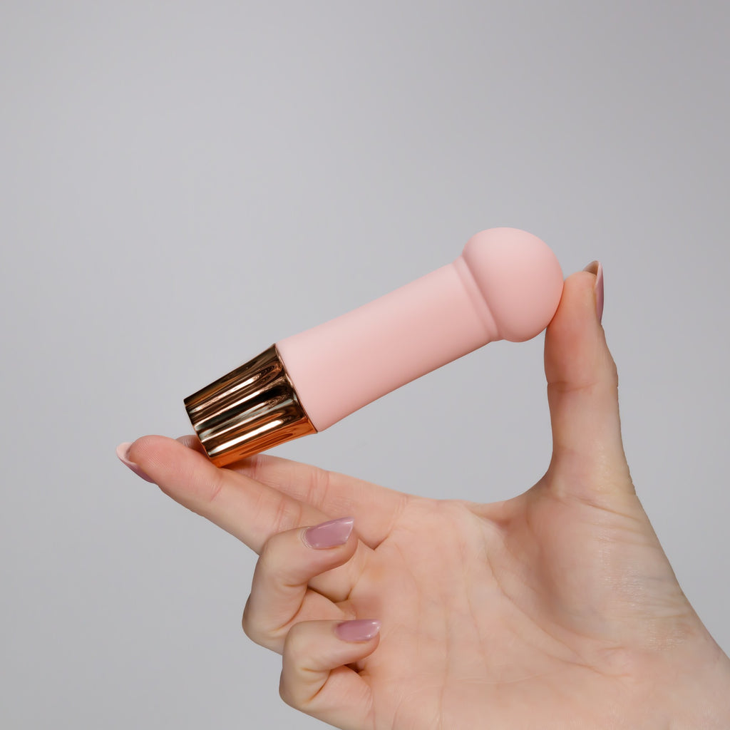 CRUSHIOUS | Mellow Puff – Mini Vibrador Recargable – Rosa y Morado