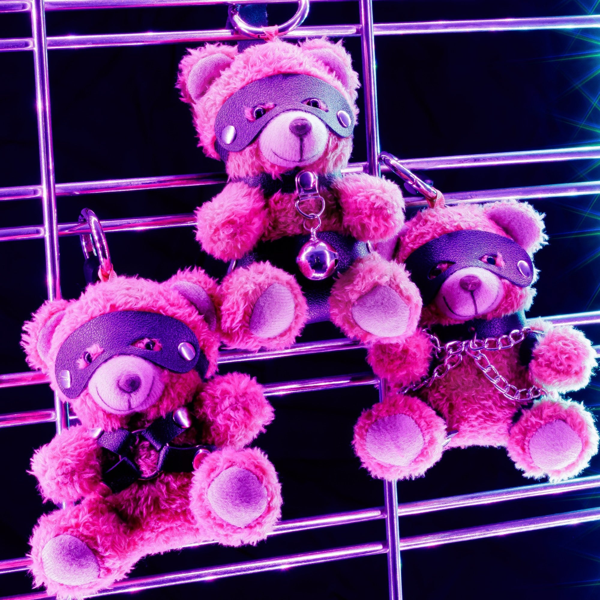 Llavero de osito de peluche BDSM travieso Crushito Crushious