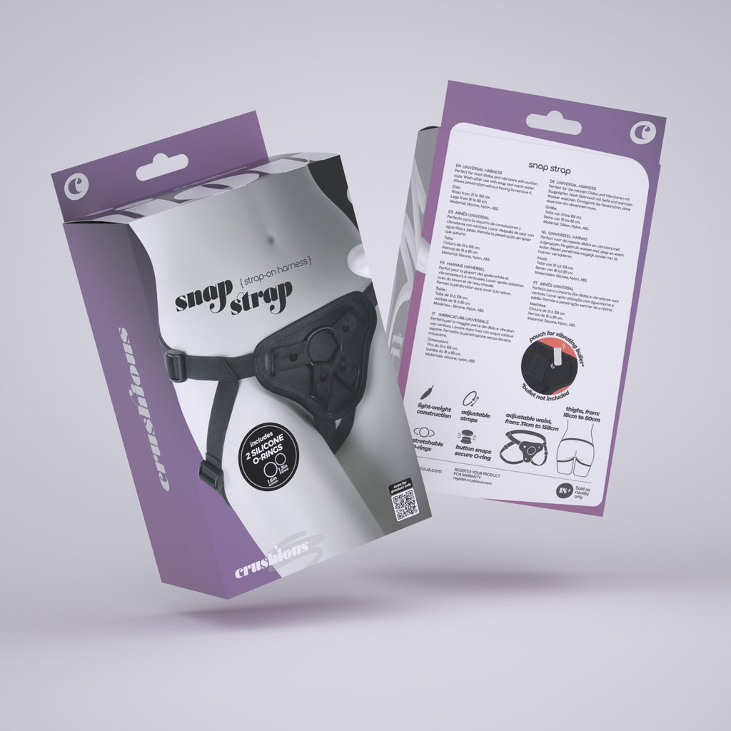 CRUSHIOUS Snap Strap Universal Harness – Adjustable Strap-On Harness