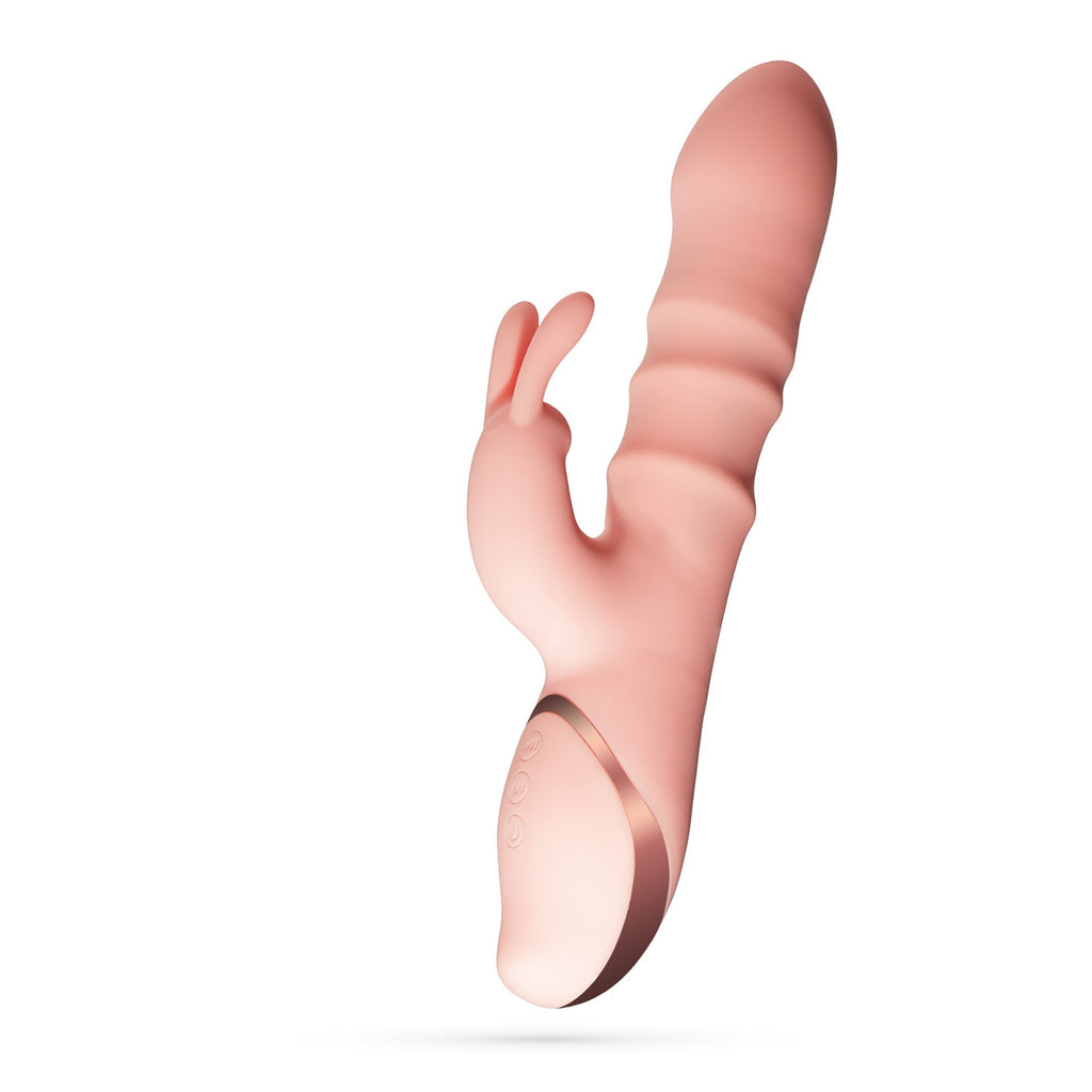 Vibrador Rabbit Crushious RINGLORD: triple movimiento de anillo y 10 modos de vibración