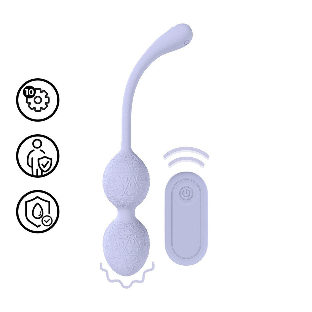LOVELINE – Bolas Vibradoras Kegel con Control Remoto (Lavanda)