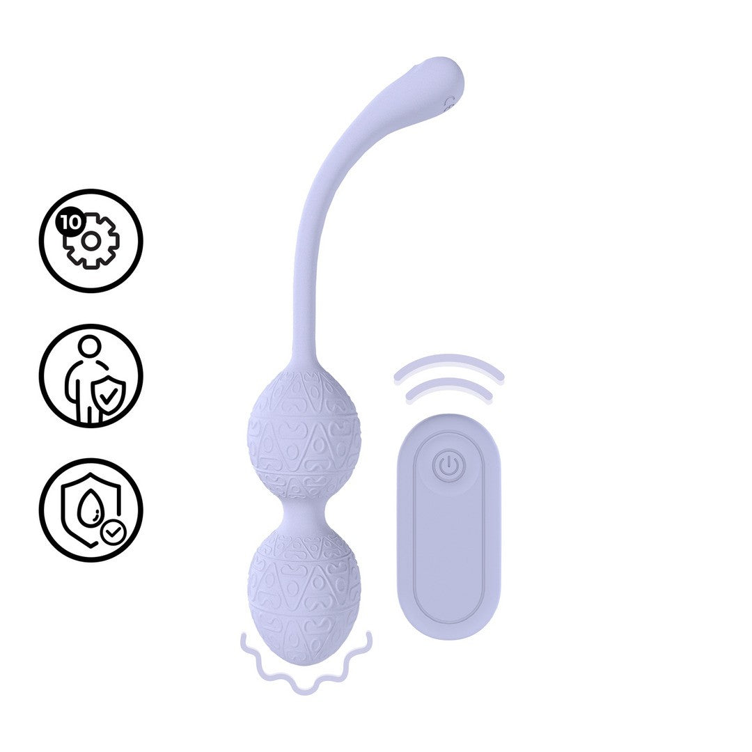 LOVELINE – Bolas Vibradoras Kegel con Control Remoto (Lavanda)
