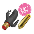 CRUSHIOUS | Romanov – Vibrador clásico tipo bala con funda de silicona extraíble (2 en 1) – 13,3 cm