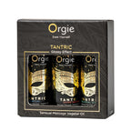 ORGIE | Set de Aceites de Masaje Tántrico Sensual – Efecto Glossy – Tamaño Mini 3 x 30 ml