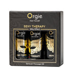 ORGIE | Set de Aceites de Masaje Sensual Sexy Therapy – Efecto Silk – Tamaño Mini 3 x 30 ml