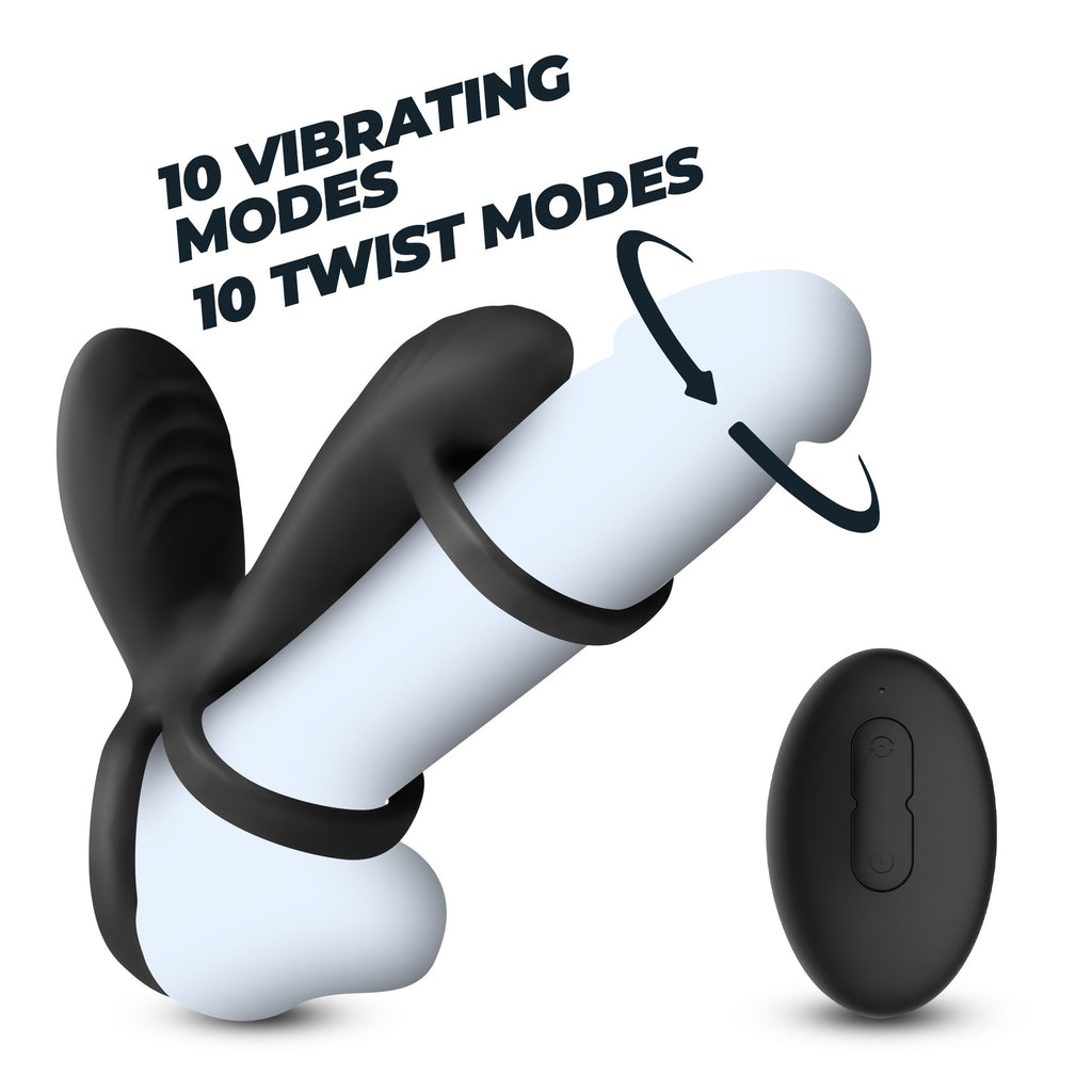CRUSHIOUS Tornado Rotating Penis Sleeve – Vibrating G-Spot Stimulator
