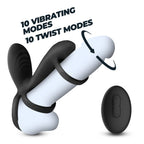 CRUSHIOUS Tornado Rotating Penis Sleeve – Vibrating G-Spot Stimulator