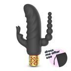 CRUSHIOUS | Romanov – Vibrador clásico tipo bala con funda de silicona extraíble (2 en 1) – 13,3 cm