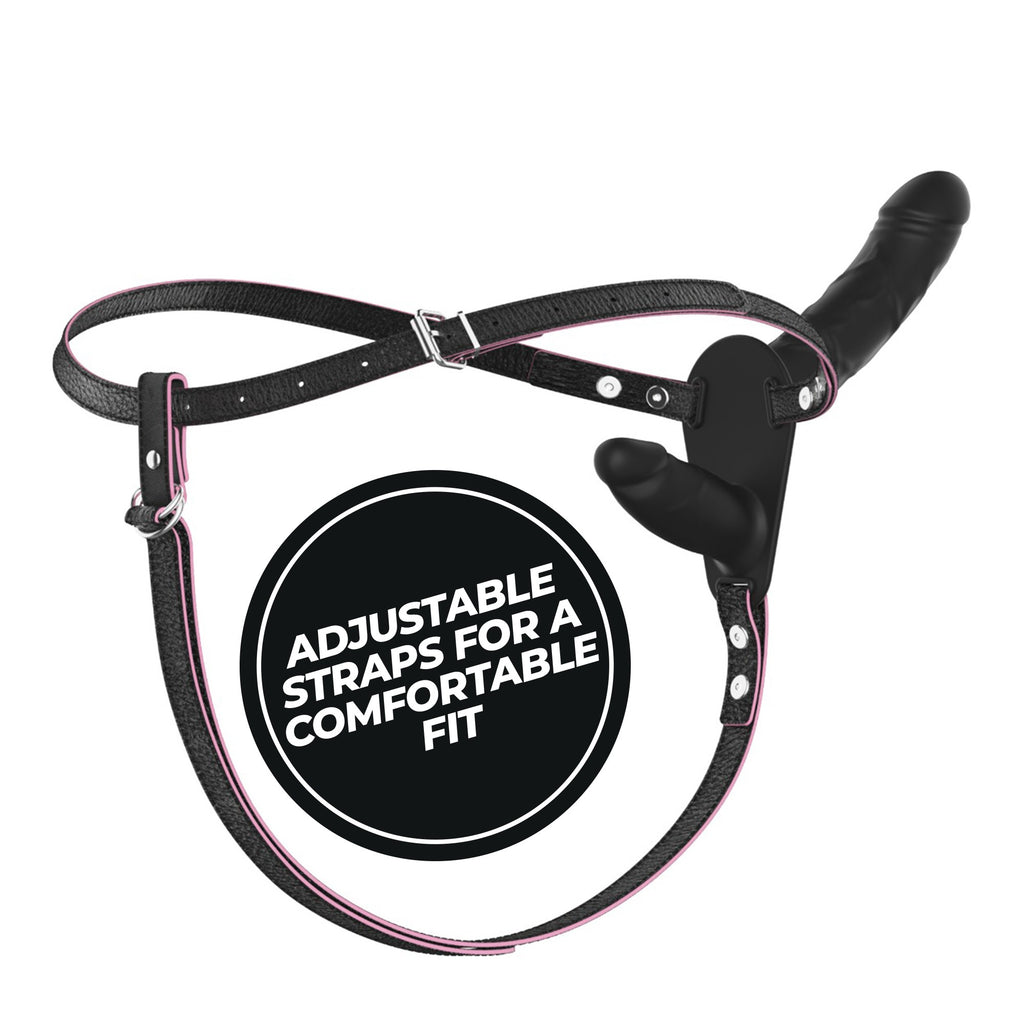CRUSHIOUS | Labionda – Arnés Doble con Mando a Distancia – Negro