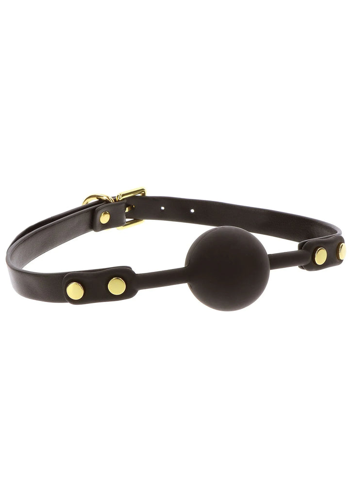 TABOOM | Vogue Ball Gag – Mordaza BDSM de Cuero Vegano Elegante