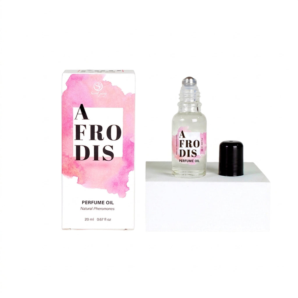 SECRET PLAY | Afrodis Aceite Perfume con Feromonas para Mujeres – Con trufa negra, caramelo dulce y rosa – Roll-On – 20 ml