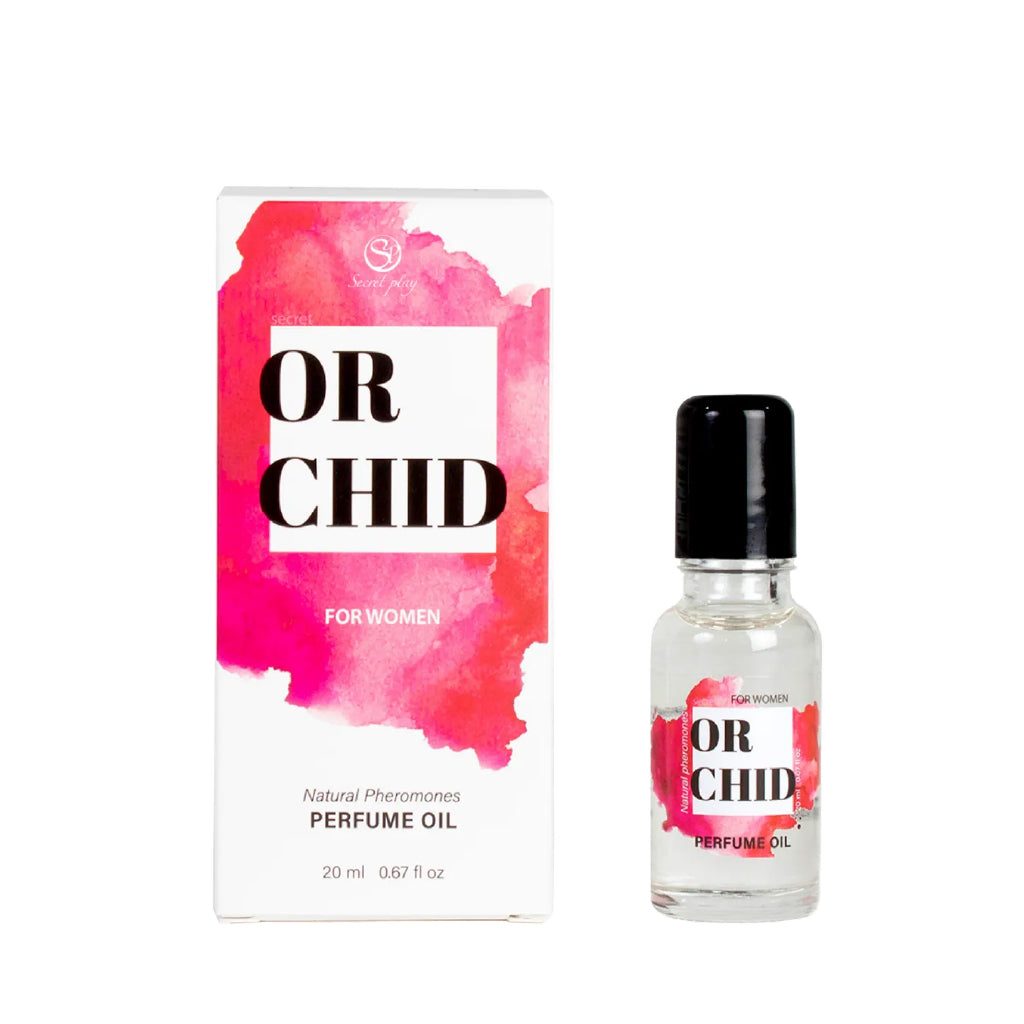 SECRET PLAY | Orchid Pheromone Perfume Oil for Women – With Black Truffle Extract, Orchid & Vanilla – Roll-On – 20 ml