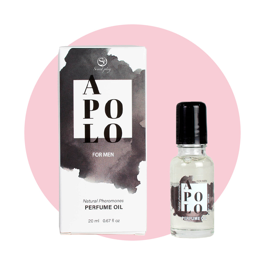 SECRET PLAY | Apolo Pheromone Perfume Oil for Men – With Black Truffle Extract & Sandalwood – Roll-On – 20 ml