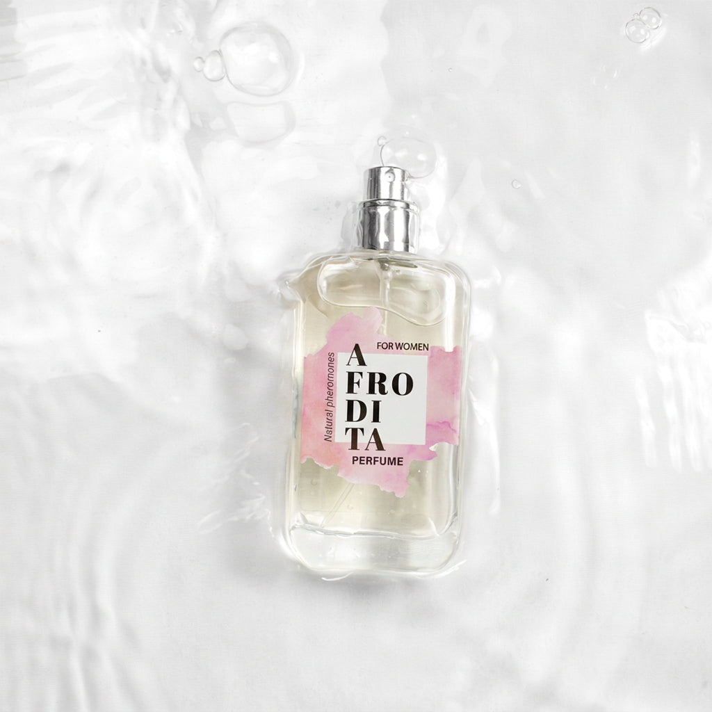 SECRET PLAY | Afrodita Perfume Spray con Feromonas para Mujeres – Con trufa negra, caramelo dulce y rosa – 9,5 ml Travel (Afrodis) / 50 ml